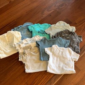9- short sleeve onesies